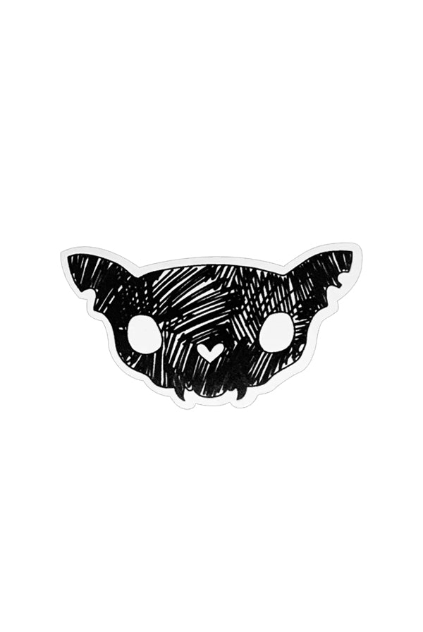 Cat Skull Sticker (5 Pack)